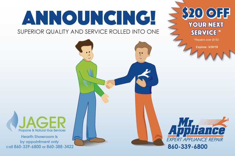 Mr. Appliance & Jager Join forces to provide expert appliance repair