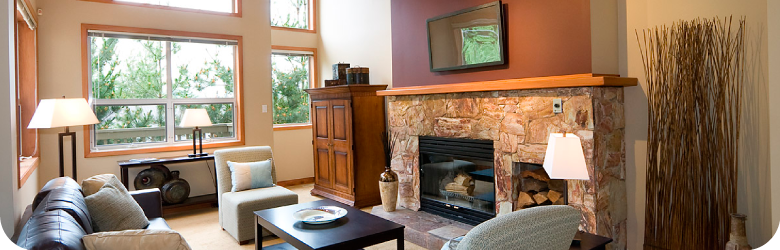Enjoy the comfort of a gas fireplace